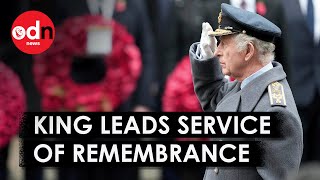 Remembrance Sunday King Charles Leads British Ceremony at The Cenotaph in London [upl. by Humo]