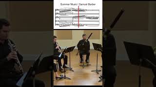 SWEAT THROUGH THE PAIN in “Summer Music” by Samuel Barber for Wind Quintet shorts continuum [upl. by Guyer]