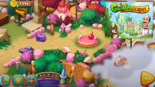 Gardenscapes  level 120 🏡 [upl. by Orgell]