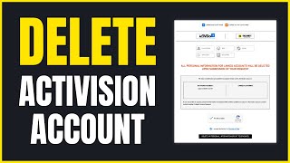 How to Delete Activision Account  Working 2024 [upl. by Corrie163]