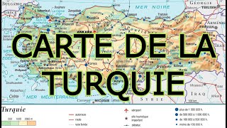 CARTE DE LA TURQUIE [upl. by Hooper]