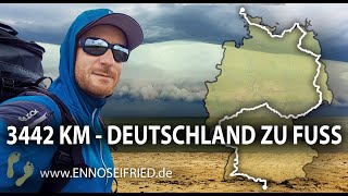 3442 km Deutschland zu Fuß  In 165 Tagen von der Nordsee in die Alpen [upl. by Ulrich228]