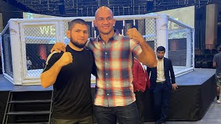 shorts Khabib Nurmagomedov represents main event Eagle FC 44 Kharitonov versus Spong [upl. by Froh]