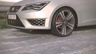 SEAT Leon CUPRA DCC Technology Dynamic Chassis Control [upl. by Enner]