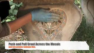 Creating a Vertical Mount Mosaic for Your Garden Using NO Days Mosaic Mesh [upl. by Yennek]