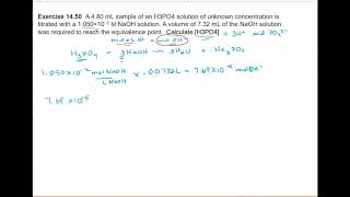 1450 Titration of H3PO4 a polyprotic acid [upl. by Eirb296]