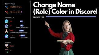 How to Change Name Color🌈 in Discord  Discord Role Color [upl. by Nonahs]