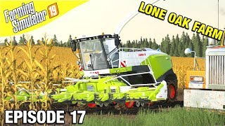 BIG SILAGE HARVEST Farming Simulator 19  Lone Oak Farm with Daggerwin Ep 17 [upl. by Adnac]