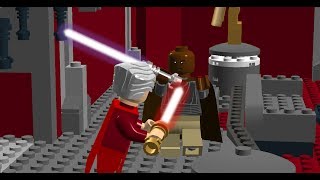 LEGO Mace Windu Kit Fisto Seasee Tiin amp Agen Kolar vs Chancelier Sheev Palpatine Coruscant [upl. by Iarised]