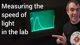 Measuring the speed of light in the laboratory using an oscilloscope for high resolution timing [upl. by Sidoon979]