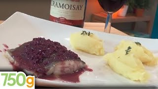 Recette de Cabillaud confit sauce beurre rouge purée à lhuile dolive  750g [upl. by Nosyd]