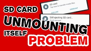 SD CARD unmounting and remounting itself problem SOLVED [upl. by Drusus152]