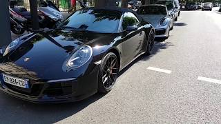 Porsche 911  9912  carrera 4 GTS convertible in Paris France [upl. by Masuh953]