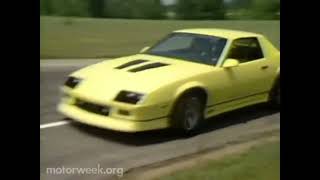 MW 1984 Renault Fuego Turbo VS Chevrolet Camaro IrocZ Road Test  Retro Review [upl. by Dickerson]