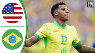 USA vs Brazil 11 Extended Highlights amp Goals  Friendly 2024 [upl. by Guillaume]