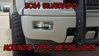 2014 Silverado Morimoto Type C XB Led Fog Lights [upl. by Ahsenor]