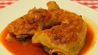 Pollo con salsa de pimentón receta fácil [upl. by Rosinski372]