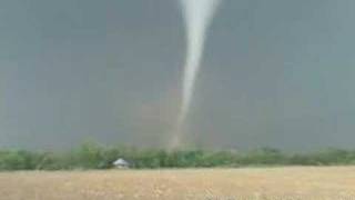 Rare extreme tornado video from close range  bright white [upl. by Inihor]