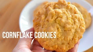 EASY CORNFLAKE COOKIES RECIPE 5 INGREDIENTS [upl. by Ayetal119]