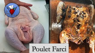 Poulet entier désossé  Farci aux Champignons [upl. by Raseac]