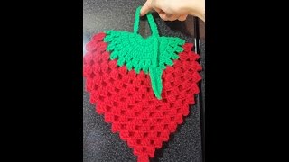 Agarradera de Frutilla a Crochet [upl. by Erme]