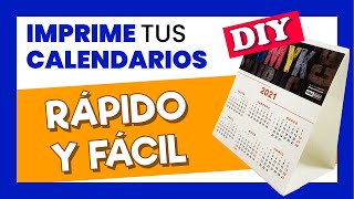 💡 Como hacer tus propios CALENDARIOS DE MESA personalizados PRETROQUELADOS para 2021 145x160 mm [upl. by Conger]