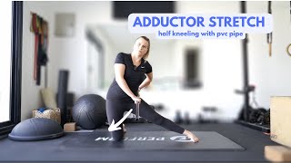 Adductor Stretch with PVC Pipe [upl. by Arehc]