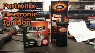 240z Pertronix Electronic Ignition Install [upl. by Alhan]