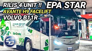 Rilis  EPA Star Avante H9 Facelift Volvo B11R karoseri Tentrem 2023 [upl. by Nanek]