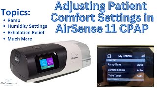 Adjusting Patient Settings on AirSense 11 CPAP [upl. by Wescott]