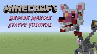 Minecraft Tutorial Broken Mangle FNAF Statue [upl. by Herzog956]