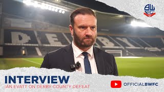 IAN EVATT  Manager on Derby County defeat [upl. by Ab290]