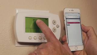 Honeywell WiFi Thermostat  Install and Setup [upl. by Ardnuasac]