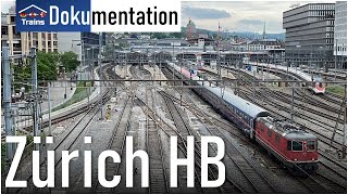 Doku Der einzige Hauptbahnhof der Schweiz im Detail Zürich HB  Geschichte amp Fernverkehrslinien [upl. by Chantalle]