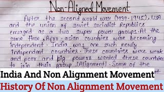 Non Alignment Movement History Essay  Notes On Non Alignment Movement UPSC  NAM Importance Essay [upl. by Ahseer]