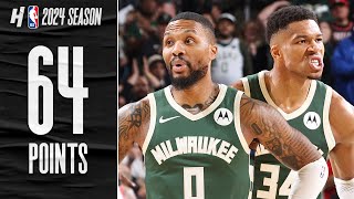 Giannis amp Damian Lillard Combined For 64 PTS 🔥 CRAZY Comeback Highlights [upl. by Plantagenet208]