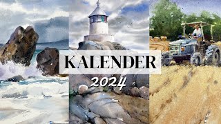 Aquarellkalender 2024 [upl. by Pauli767]