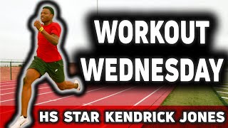 High School Star Kendrick Jones Smashes 150m Reps Ahead Of AAU Junior Olympics  Workout Wednesday [upl. by Boyer]