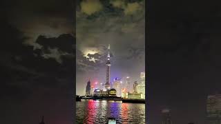 Shanghais spectacular Christmas Oriental Pearl Tower lights up in stunning countdown [upl. by Culhert708]