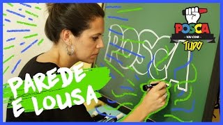 Como usar caneta POSCA em PAREDE e LOUSA  POSCA vai com tudo [upl. by Ybhsa934]