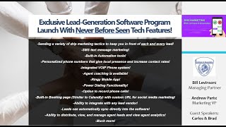 Exclusive Lead Generation Software Program Launch With Never Before Seen Tech Features [upl. by Conn]