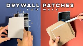 Easy Wall Patches to Repair Large Holes [upl. by Lexine]