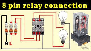 8 pin relay connection practical video [upl. by Palila430]