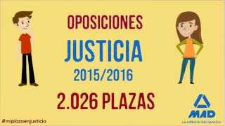 📓 Oposiciones Justicia 20152016 👨‍⚖️  MAD 📚 [upl. by Laumas]