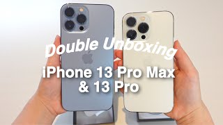 Double Unboxing iPhone 13 Pro Max amp iPhone 13 Pro 2021 ✨ Accessories [upl. by Currey300]