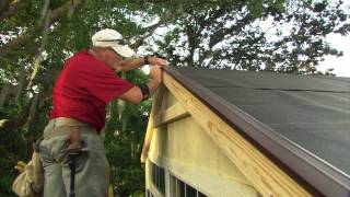 How to Install Roof Shingles on a Shed [upl. by Kylander]