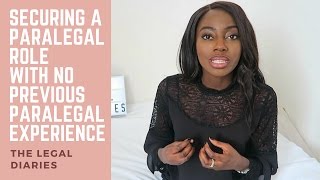 How I secured a paralegal role with no previous paralegal experience  The legal diaries [upl. by Mulloy]