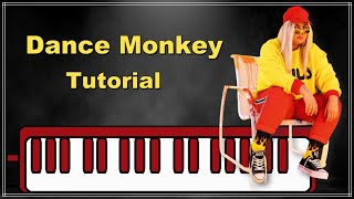 Dance Monkey en Melódica Tutorial  Notas 🎶 Tones and I [upl. by Noevart]