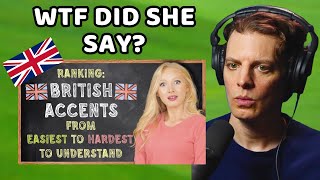 American Reacts to 10 British Accents Ranked [upl. by Hoffman540]