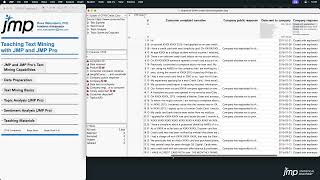 JMP Academic Webinar – Teaching Text Mining [upl. by Yuzik]